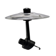 (Silver) Car Crash Drum Cymbal Air Vent Easy Clip-On Mini Cymbal For Music Lovers Suitable For All Types Of Vehicles