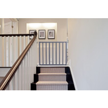 (Gris Madera, 63.5cm -105.5cm) Safetots Puerta de Seguridad de Maderapara la Parte Superior de la Escalera