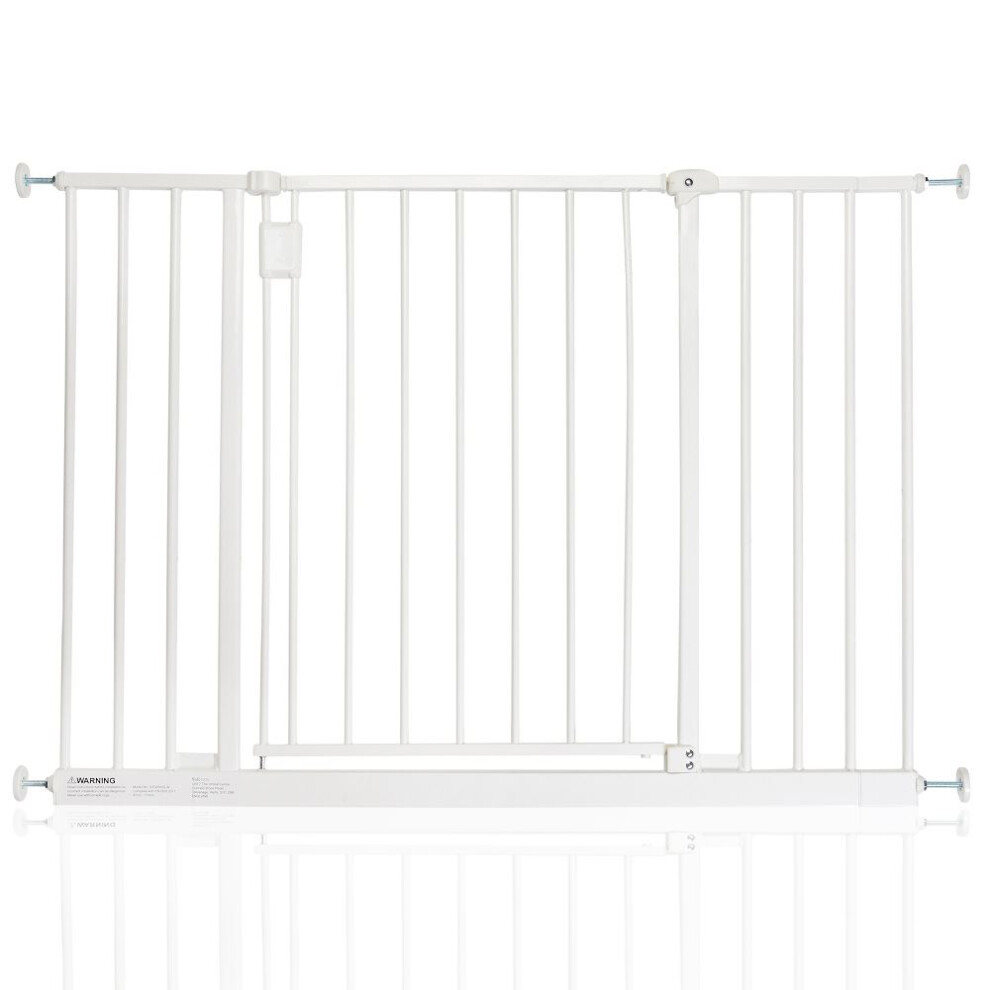 Safetots (, 103.2Cm - 109.2Cm) Extra Wide Hallway Baby Gate White