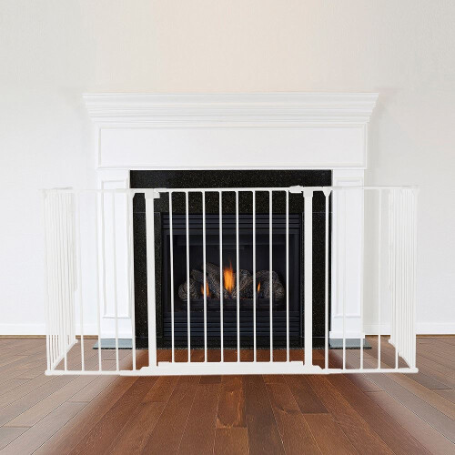 Safetots (46D x 138W cm) Safetots Multi Panel Fire Surround White