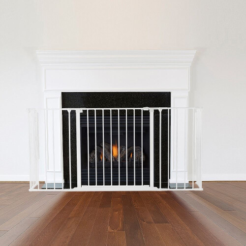 Safetots (46D x 164W cm) Safetots Multi Panel Fire Surround White