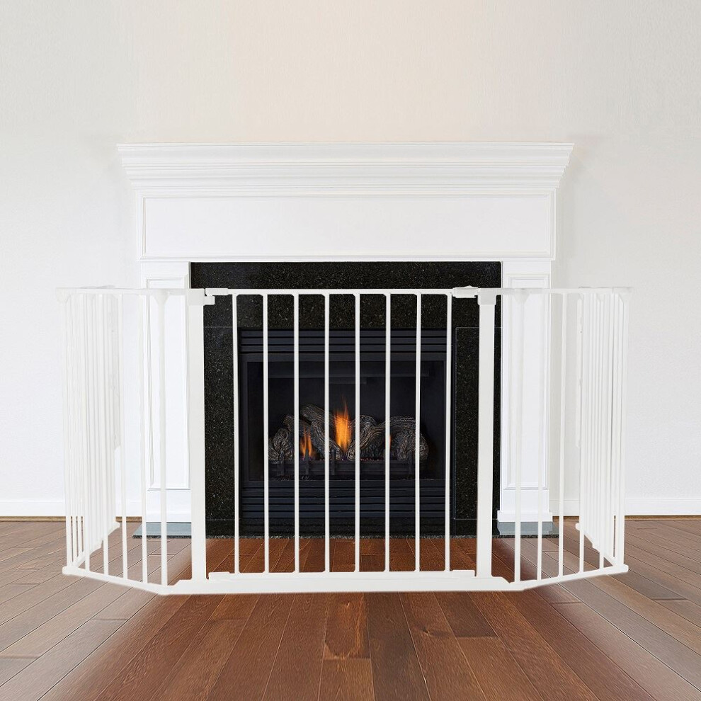 (62D x 104W cm) Safetots Multi Panel Fire Surround White