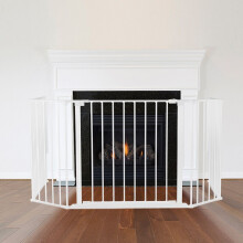 (88D x 104W cm) Safetots Multi Panel Fire Surround White