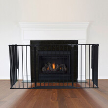 (66D x 138W cm) Safetots Multi Panel Fire Surround Black