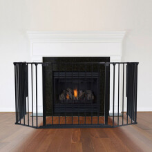 (82D x 104W cm) Safetots Multi Panel Fire Surround Black