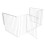 Safetots (72D x 138W cm) Safetots Multi Panel Fire Surround White 14
