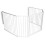 Safetots (88D x 104W cm) Safetots Multi Panel Fire Surround White 13