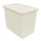 2 x Cream 80L Rattan Effect Large Plastic Storage Container With Lid 1