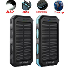 Portable 9000000MAH Solar Power Bank Pack USB LED Pack Battery Charger For Phone