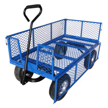 Workhorse Platform Truck with Mesh Sides & Pneumatic Wheels, 450kg