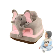 (Elephant) Toddler Learning Seat Animal Shaped Learning Sofa Support Seat Soft Toddler Learning To Sit Chair For Kids Boys Girls