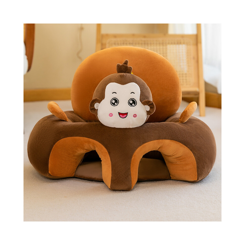 Closkye (Monkey) New 50X50cm Baby Learning To Sit Sofa Fall-Proof Learning Seat Children's Practice Sitting And Standing Backrest Sofa Bench