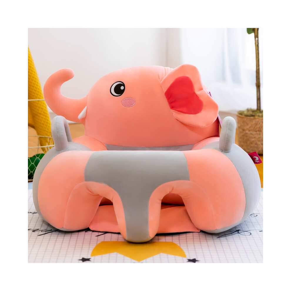 Closkye (Elephant) New 50X50cm Baby Learning To Sit Sofa Fall-Proof Learning Seat Children's Practice Sitting And Standing Backrest Sofa Bench