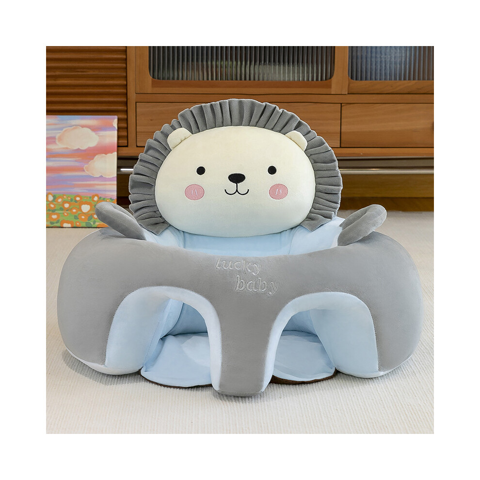 Closkye (Lion) New 50X50cm Baby Learning To Sit Sofa Fall-Proof Learning Seat Children's Practice Sitting And Standing Backrest Sofa Bench