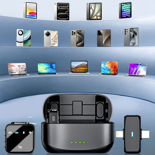 K32 Wireless Microphone With Charging Box For IPhone iPad Android 1