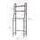 Living And Home (Black) 3-Tier Over Toilet Storage Shelves Bathroom Rack 7