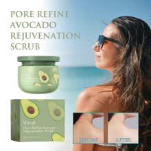 (2 Pcs) Avocado Green Olive Body Scrub Moisturizing Whitening Repair Scrub Prevent Cracked Skin| Exfoliating| Moisturizing