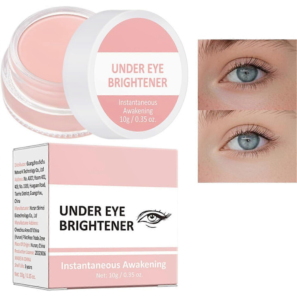 (2PCS) Under Eye Brightener,Eye Highlighter Concealer,Eye Concealer Coverage Dark Circles,Spot,Waterproof Long Lasting Colour Correcting Eye Brightene
