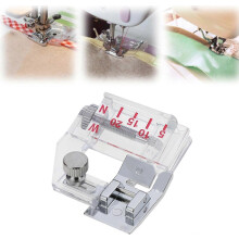 (1 Pcs) Adjustable Bias Tape Binding Foot,Adjustable Range is from 5mm to 20mm,Sewing Machines Presser Foot Bias Tape Presser Foot for All Low Shank Snap-On S