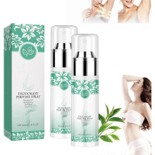 (2 Pcs) Green Tea Underarm Deodorant Spray, Natural Green Tea Antiperspirant Underarm Toner, Green Tea Whole Body Deodorant Spray