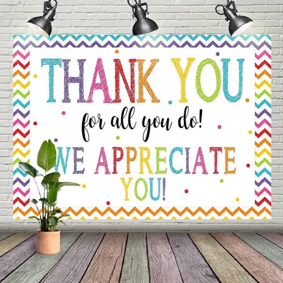 Thank You For All You Do Backdrop Congratulations Graduates Background Be Thankful To The Teacher Doctor Staff We Appreciate You Decor 5415817438413