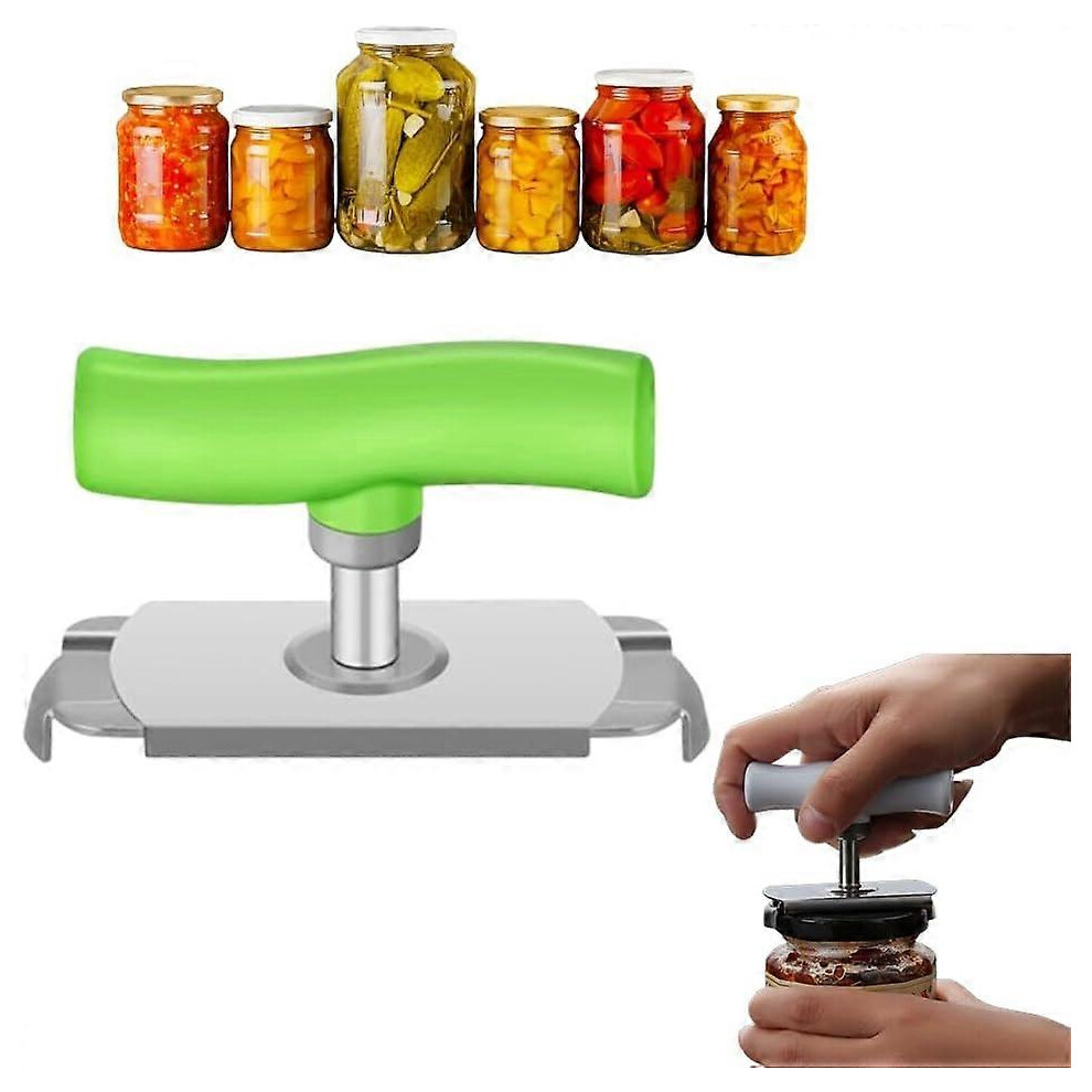 Green (Green) Effortless Arthritis Jar Opener,Easy Open Adjustable Grip Jar Opener,Jar Opener Wrench For Seniors Arthritis Elderly To Open Jar Easily