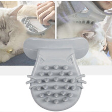 (Gray) Cat Brush Shedding Grooming, Soft Massage Cat Tongue Brush, Licking Your Cat Like a Mama Cat to Comfort, Surprise Pet Gifts