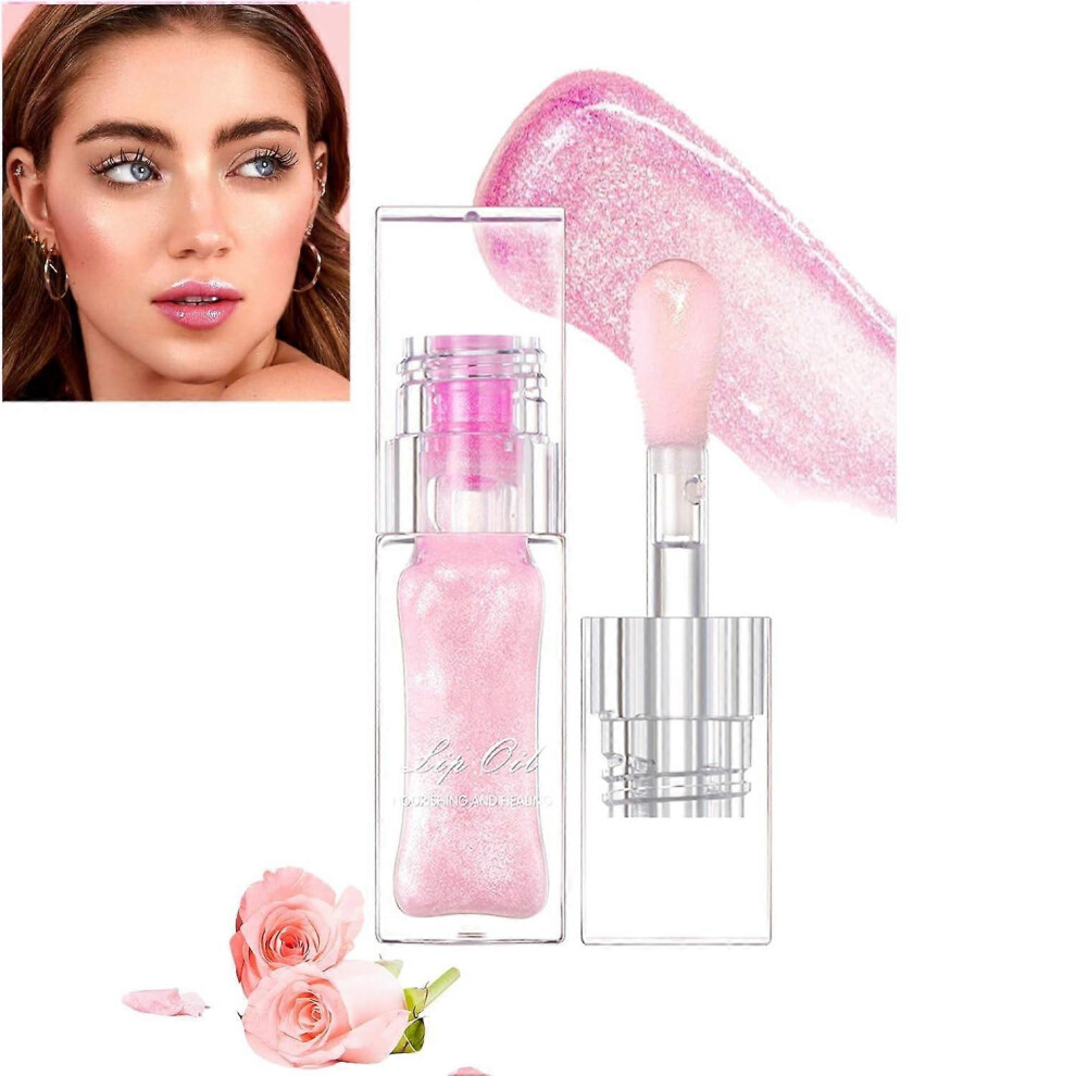 (1 Pcs) Lip Oil, Color Changing Lip Oil, Magic Color Changing Lip Oil, Magic Color Changing Moisturizing Lip Glow Oil Plumping Glimmer Glow Lipstick