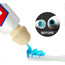 (2 Pcs) Funny Toothpaste Cover Self-sealing Toothpaste Dispenser Dustproof Toothpaste Topper, Funny Prank Toothpaste Squeezer for Bathroom