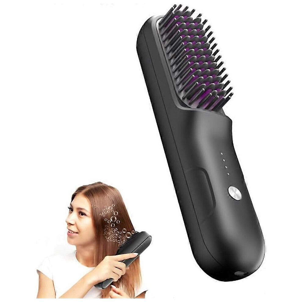 Brush Hair Pro,Brush Hair Pro Cordless Straightener,Brushe Portable Hair Straightener,Hair Straightening Irons for Curl Hair