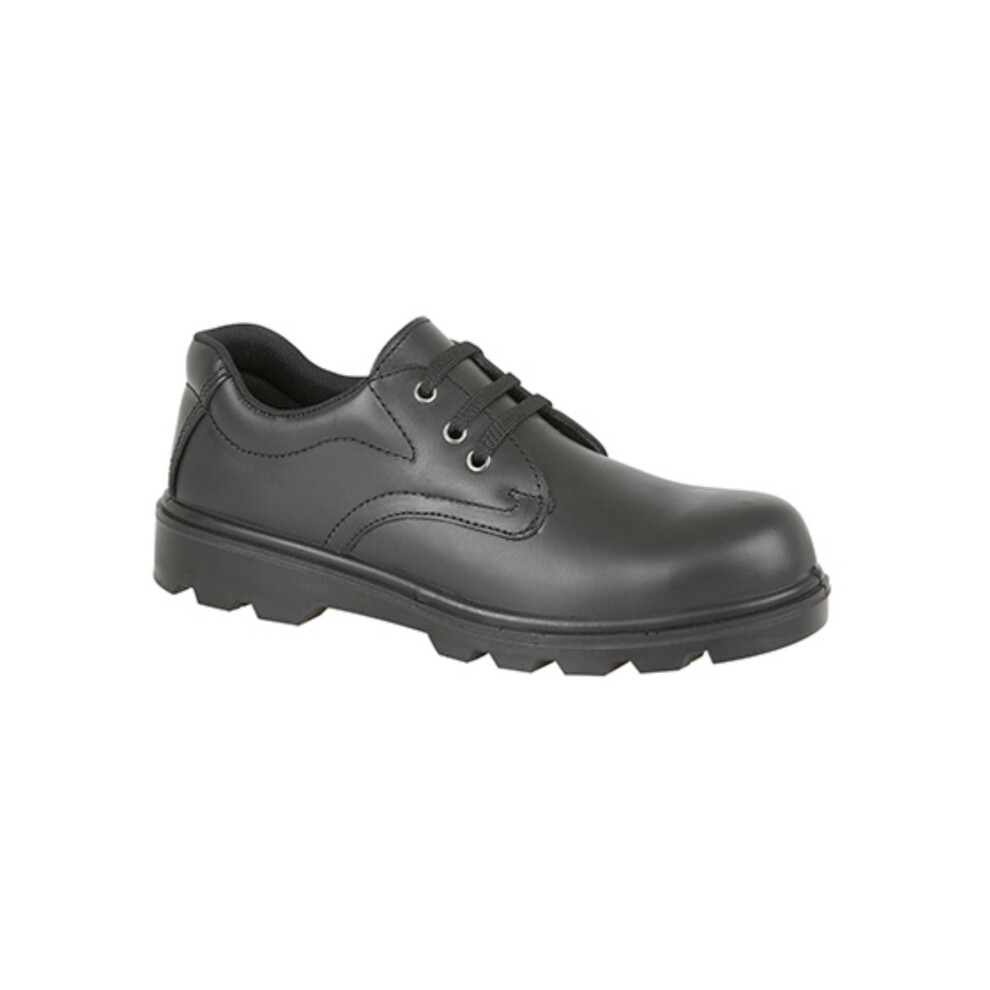 (Uk 12) Grafters M361a Unisex Leather Safety Shoes Black 5050703164177