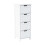 Bathroom Wood Cabinet Storage 4 Drawer  Free Standing Cupboard 4