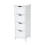 Bathroom Wood Cabinet Storage 4 Drawer  Free Standing Cupboard 5