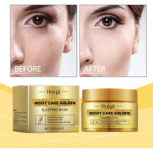 (2 Pcs) Moist Repair Golden Sleeping Mask,Moisturizing Gold Mask,Collagen Sleeping Face Mask Anti-Aging Anti-wrinkle Reduces Fine Lines