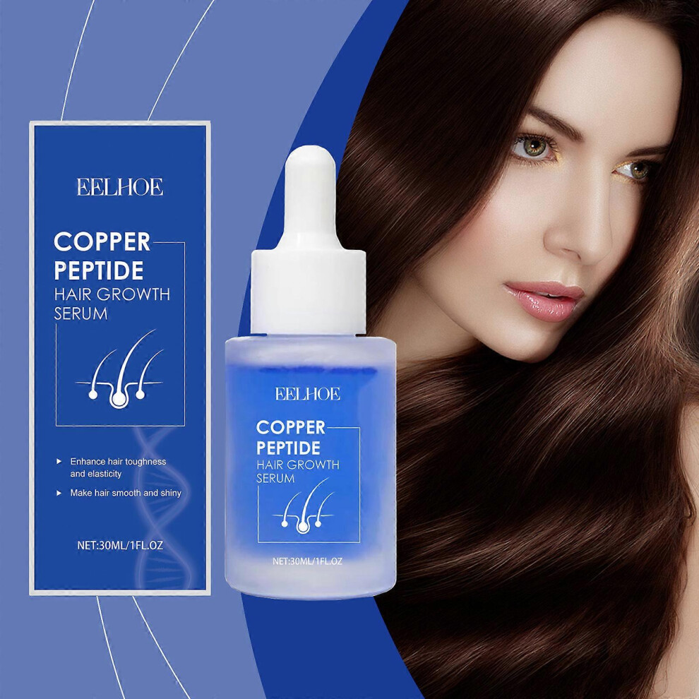 (3pcs) Advanced Copper Peptide Hair Regrowth Formula GHK-CU & AHK-CU, Copper Peptide Hair Growth Serum for Women and Men