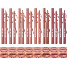 8Pcs Sculpting Matte Velvet Lip Liner Set, Smooth Creamy Texture, Waterproof And High Pigmented for Girls Daily Application Lip Makeup