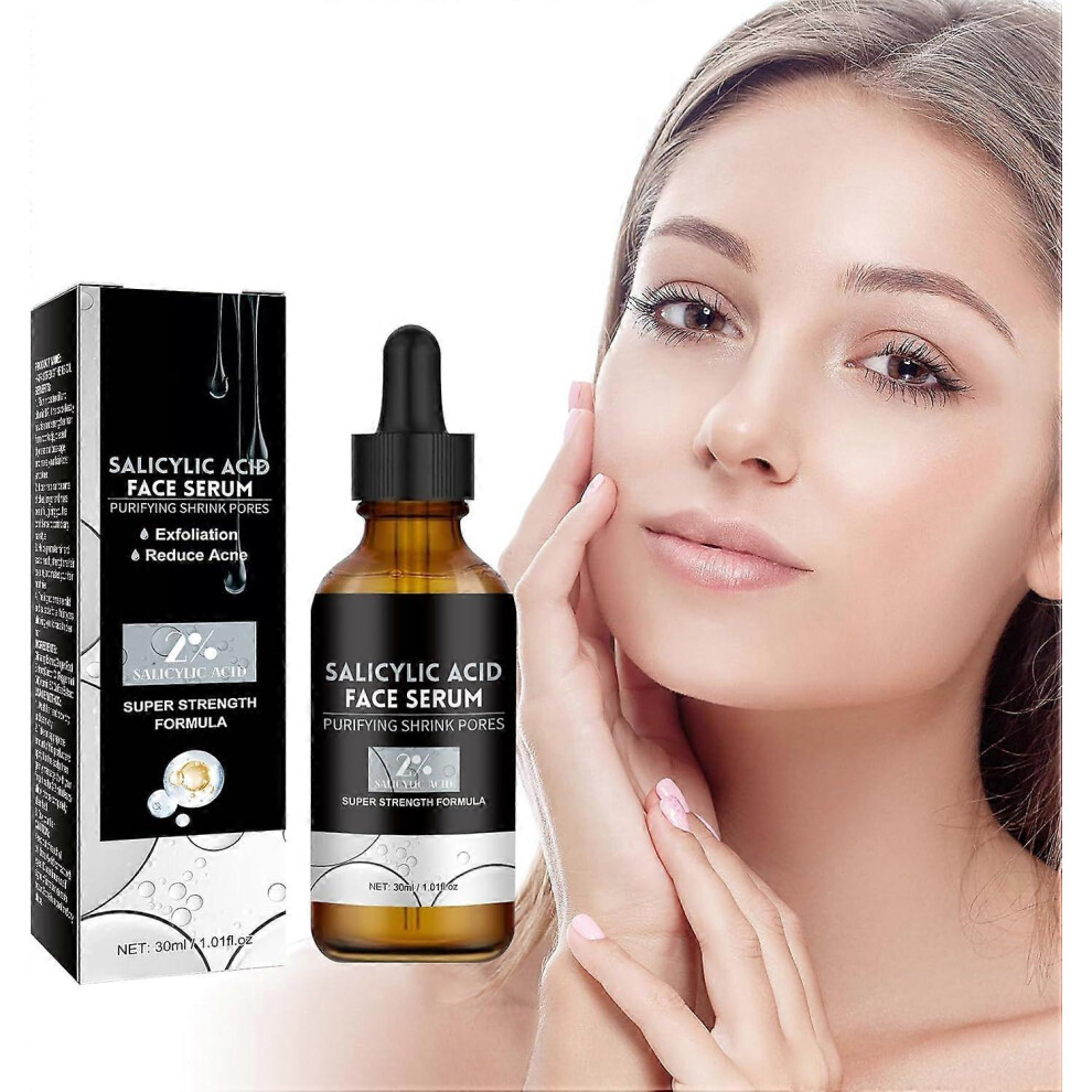 (3 Pcs) Salicylic Acid Face Serum, Anti-Imperfection Serum Counteracts Blackheads and Pimples, Face Serum Reduces Fine Lines, Fleshy and Smooth Skin-image-OPC-PGJ9WXX-NEW
