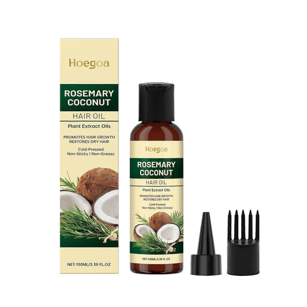 (3PCS) Botanic Hearth Rosemary, Coconut & Avocado Hair Oil with Biotin | Nourishing Hair Growth & Strengthening Formula | Promotes Healthy, Shiny Hair