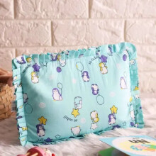 Mustard Seed Pillow 100% Cotton 31x21cm Little Pingu Pack of 1 (Blue)