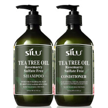 Tea Tree Shampoo & Conditioner | Thinning Hair Treatment | Soothes Itchy Scalp & Dandruff | Boosts Hair Growth & Reduces Hair Loss | Rosemary & Sulfat