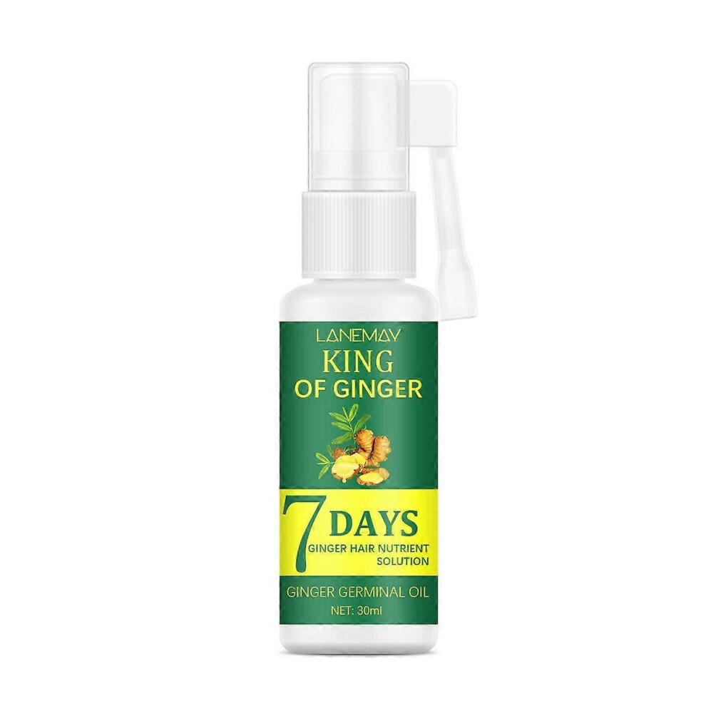 (1PCS) Ginger Hair Growth Germinal Oil, 7 Days Ginger Germinal Serum, 30ml Ginger Hair Growth Serum For Nourishing Hair Roots