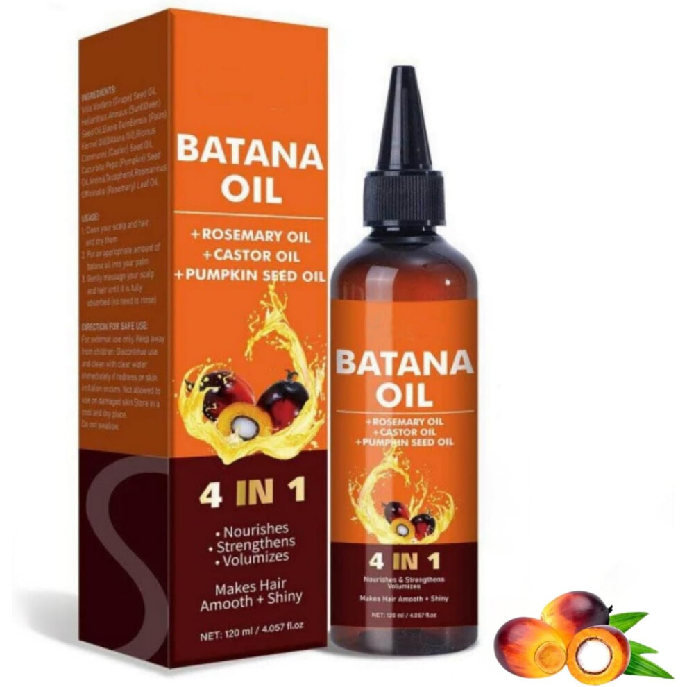 Gogerstar Batana Oil For Hair Growth, 4-In-1 Liquid Batana Oil1 With Rosemary, Pumpkin Seed Oil And Castor Oil For Hair Strengthening And Scalp Care