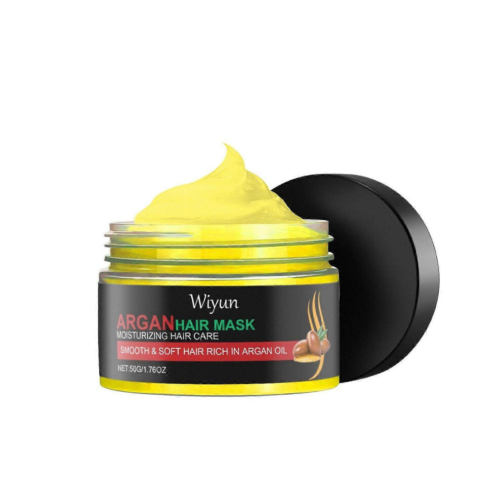 (3PCS) Argan Oil Hair Mask with Keratin & Rosemay Oil, Hair Treatment Mask, Deep Repair Conditioning for Dry Damaged Hair, Smooth & Moisturizes & Hydr