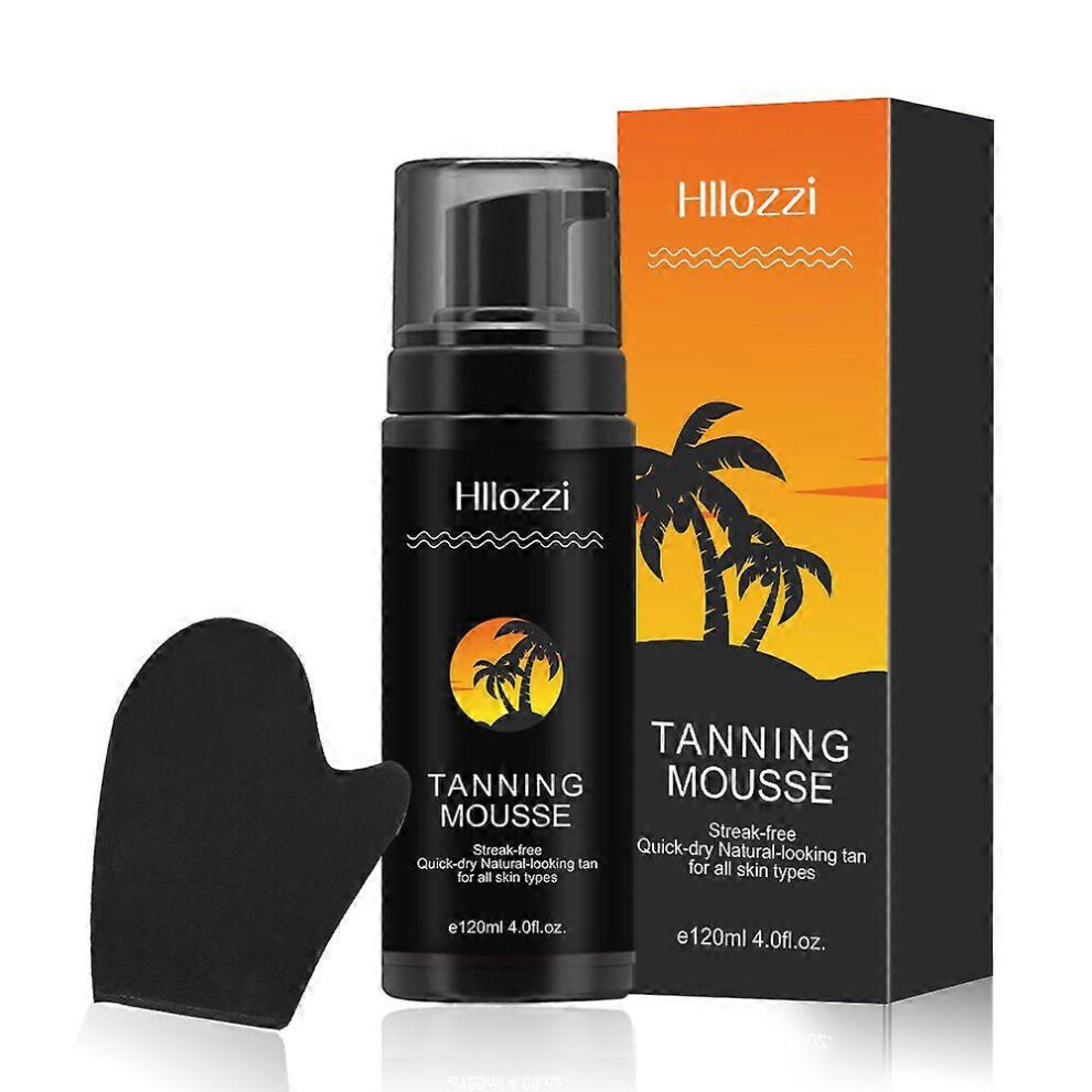 Dark (2Pcs) Self Tanning Foam Face And Body, Self-Tanning Moisturizing Foam Without Sunlight, Self Tanner Mousse, Solarium And Outdoors For Women Men