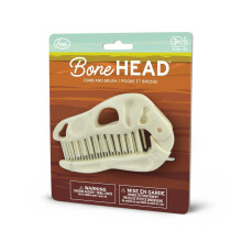 Genuine Fred BONEHEAD Folding Brush and Comb  Fun Dinosaur Design  Hair Care Tool and Detangling Comb  Convenient for Travel and Diaper Bags  Fun Gift