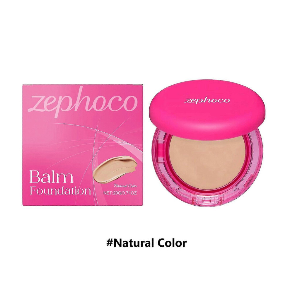 (natural color) Peptide-Infused Bounce Balm Foundation - Hydrating Age-Defying Foundation for Mature Skin - Buildable Medium Coverage & Line Blurring