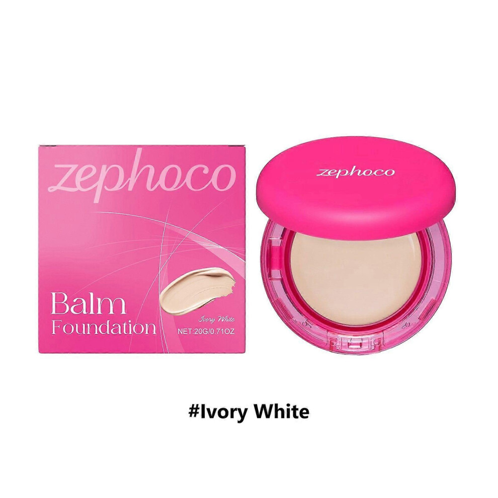 Ivory/White ( White) Peptide-Infused Bounce Balm Foundation - Hydrating Age-Defying Foundation For Mature Skin - Buildable Medium Coverage & Line Blurring (