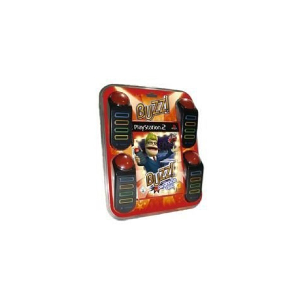 Buzz! The Music Quiz With 4 Buzzers Used Playstation 2 Game 711719188612
