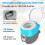 Costway Portable 20 L Camping Toilet Compact Commode W/ Pump Detachable Tank 2