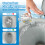 Costway Portable 20 L Camping Toilet Compact Commode W/ Pump Detachable Tank 7